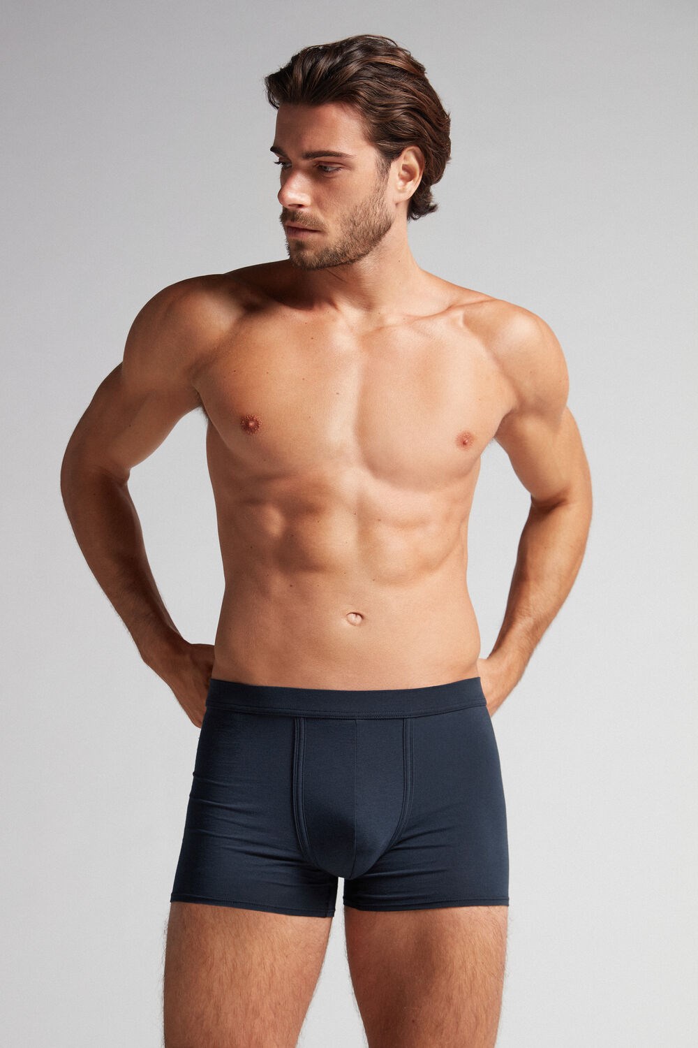 Intimissimi Natural Fresh Supima® Katoenen Boxers Blauw Blauw | JKVUX7296