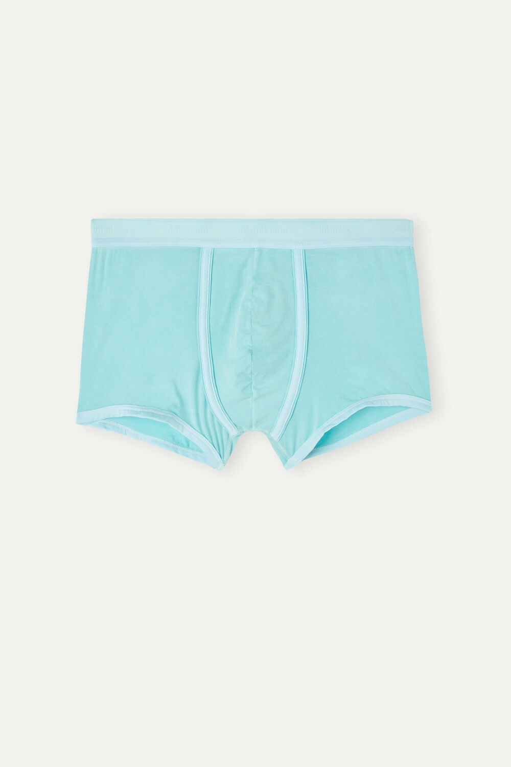 Intimissimi Natural Fresh Supima® Katoenen Boxers with Logo Groen Groen | OLNIJ6154