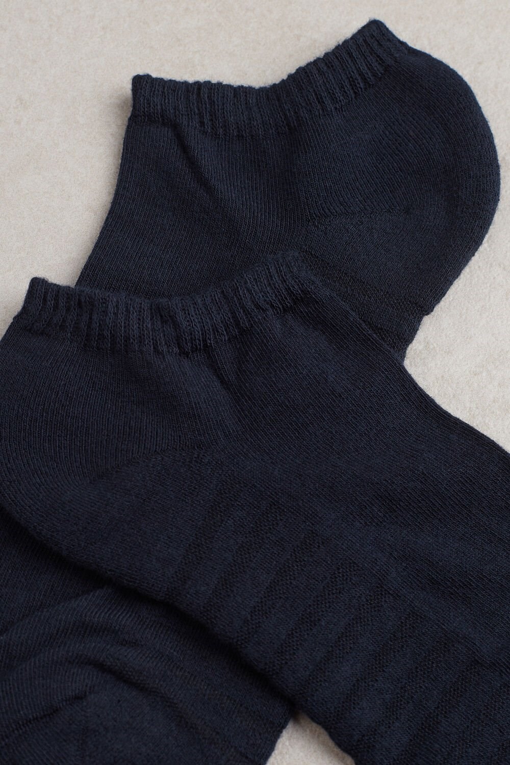 Intimissimi No-show Socks in Terrycloth Blauw Blauw | OVIAE4531