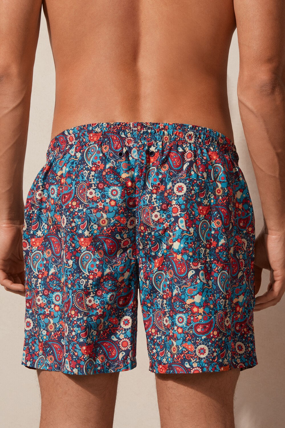 Intimissimi Orange Paisley Print Swim Trunks Gekleurd Oranje | GEKLA2819