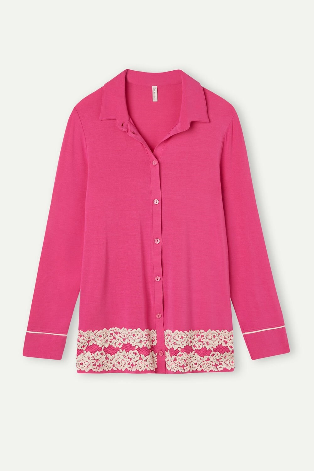 Intimissimi Pretty Flowers Button Up Shirt in Modal Roze Roze | TCJYP1498