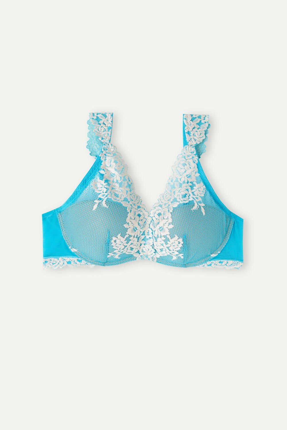 Intimissimi Pretty Flowers Giorgia Balconette Bra Blauw Turquoise | XUQIC9518