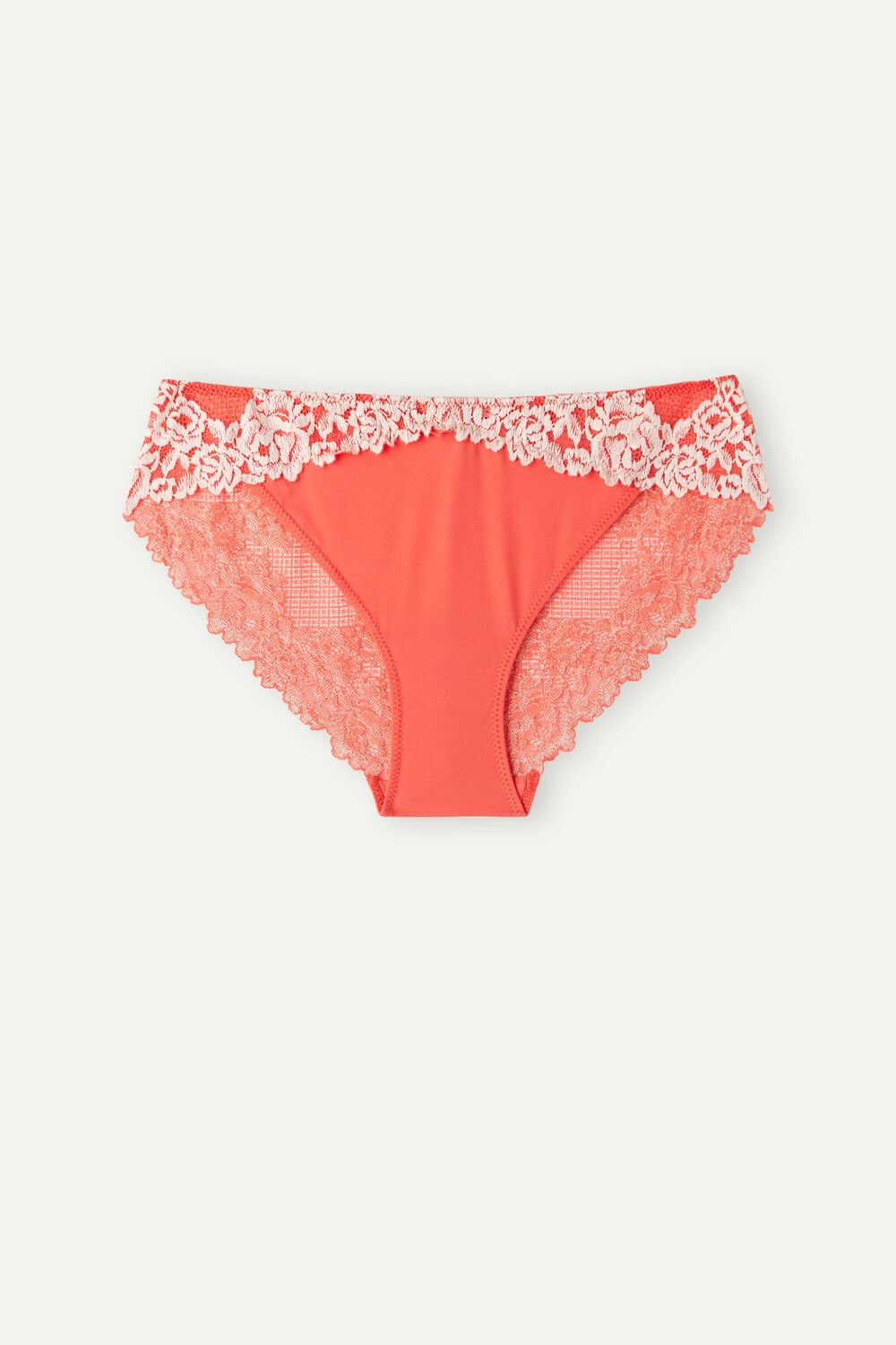 Intimissimi Pretty Flowers Panties Ivory - 216j - Flame Scarlet / Ivory | DNFXM3678