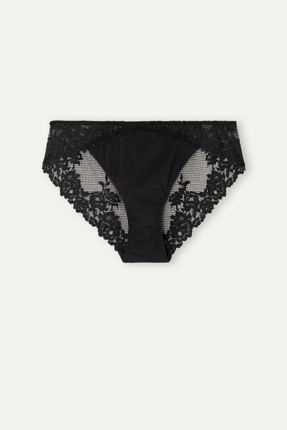 Intimissimi Pretty Flowers Panties Zwart Zwart | PLSEX5467