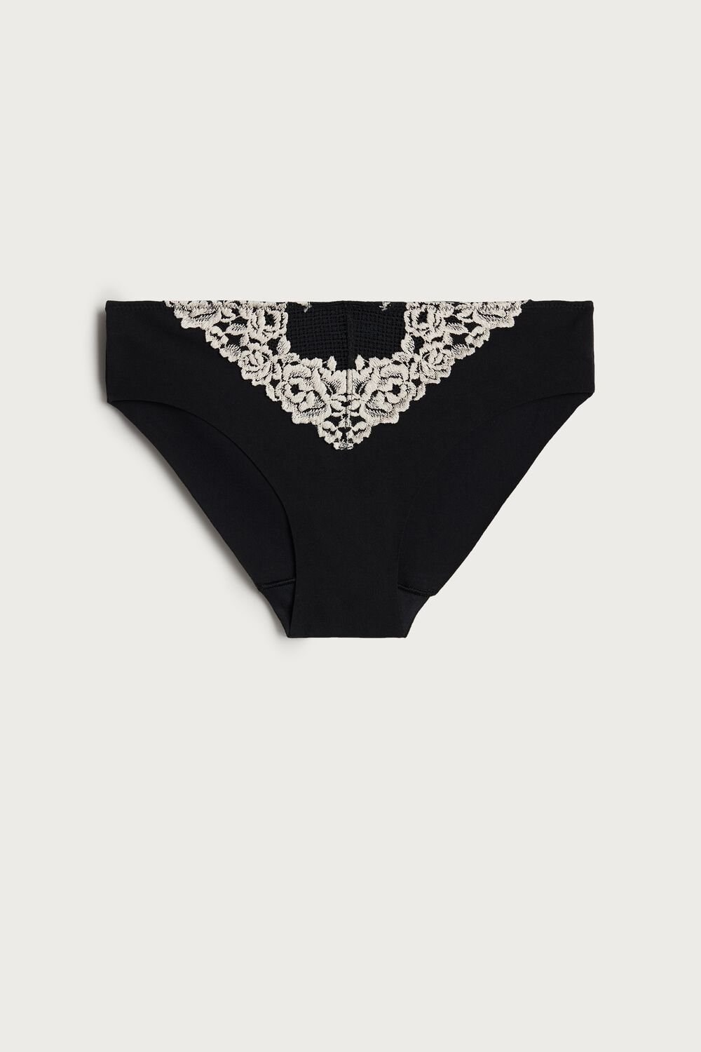 Intimissimi Pretty Flowers Seamless Katoenen Panties Gekleurd Zwart | RKSWV2063