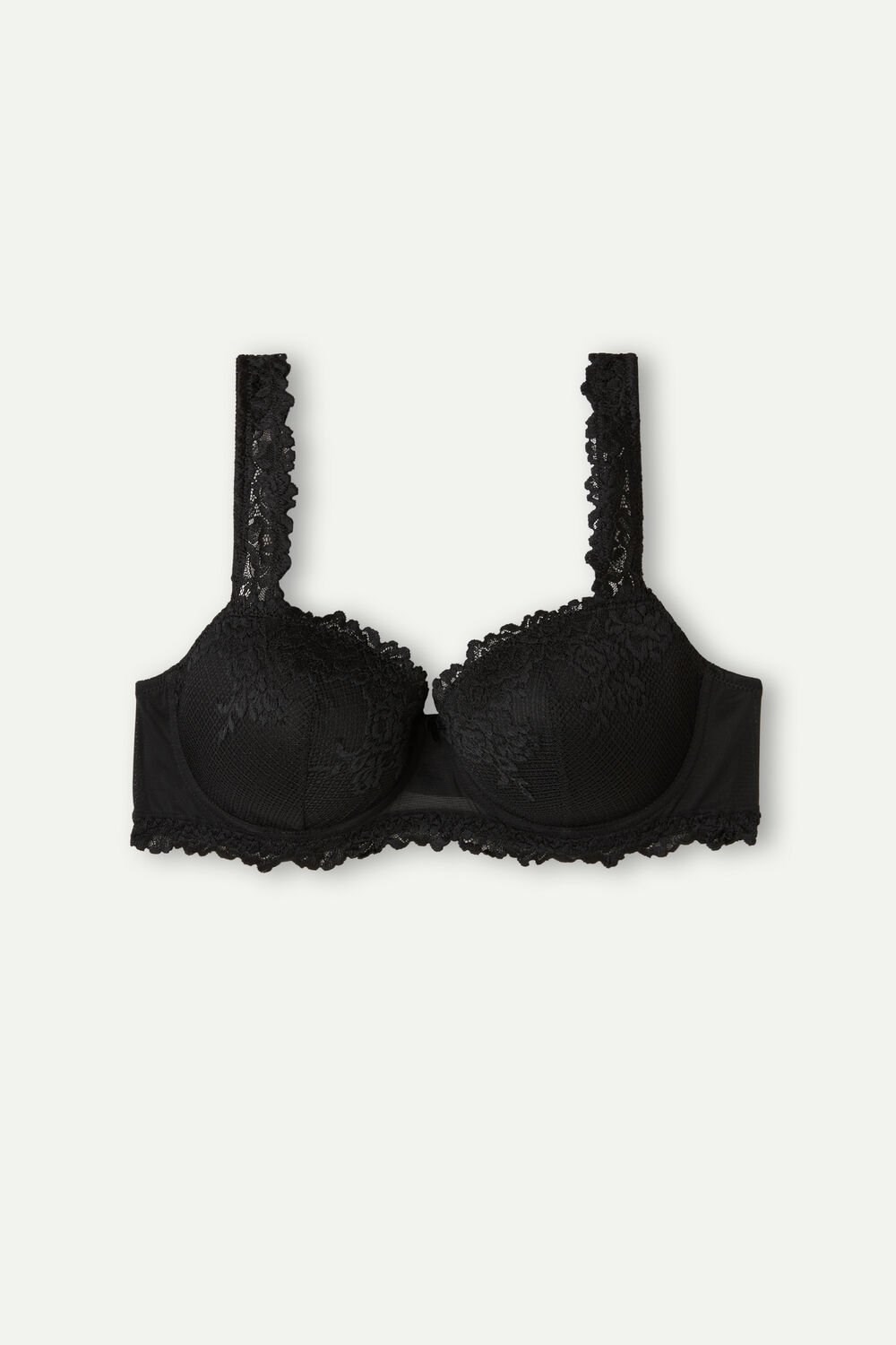 Intimissimi Pretty Flowers Sofia Balconette Bra Zwart Zwart | JYVBA6578