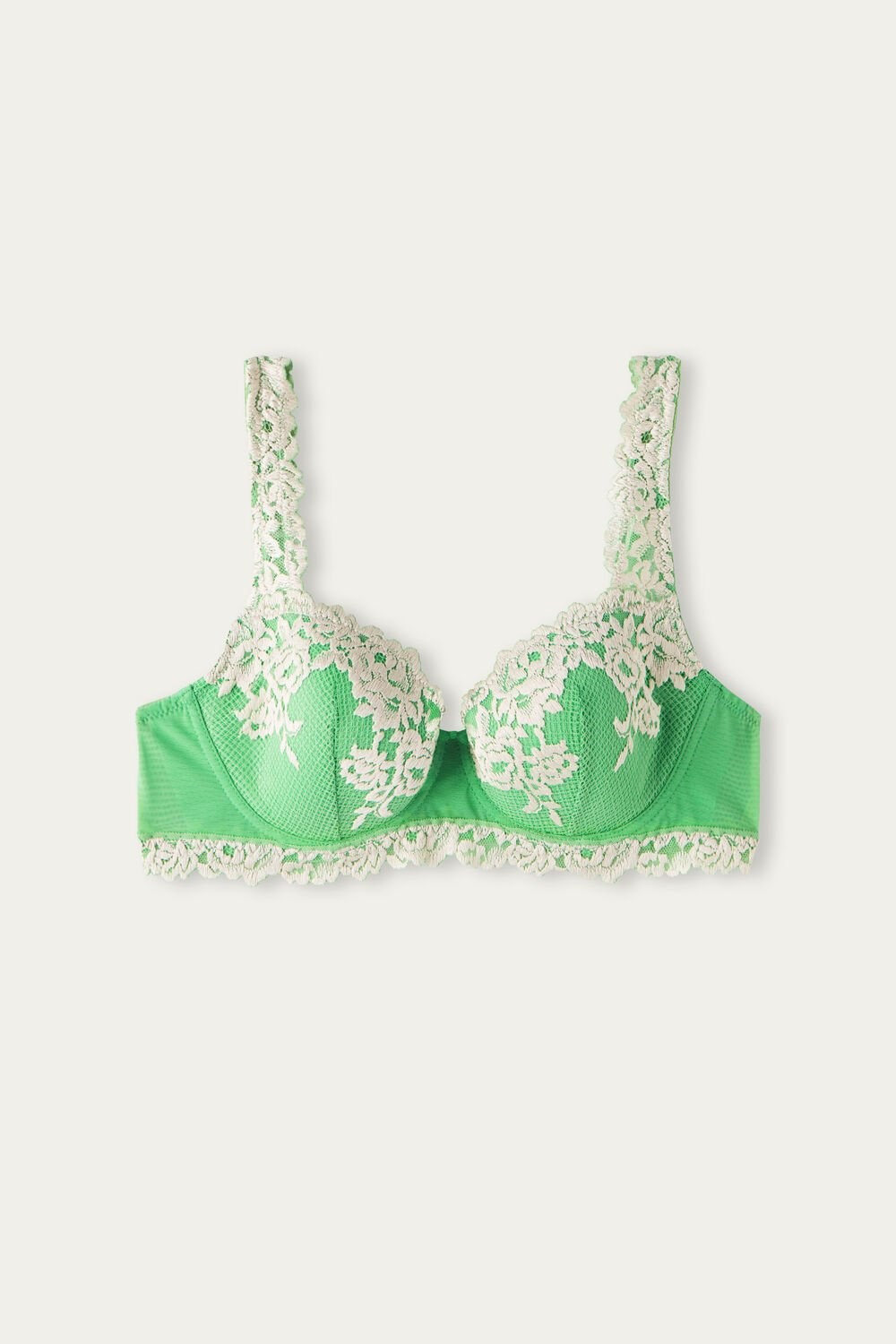 Intimissimi Pretty Flowers Sofia Balconette Bra Groen Mintgroen | LAERZ0364