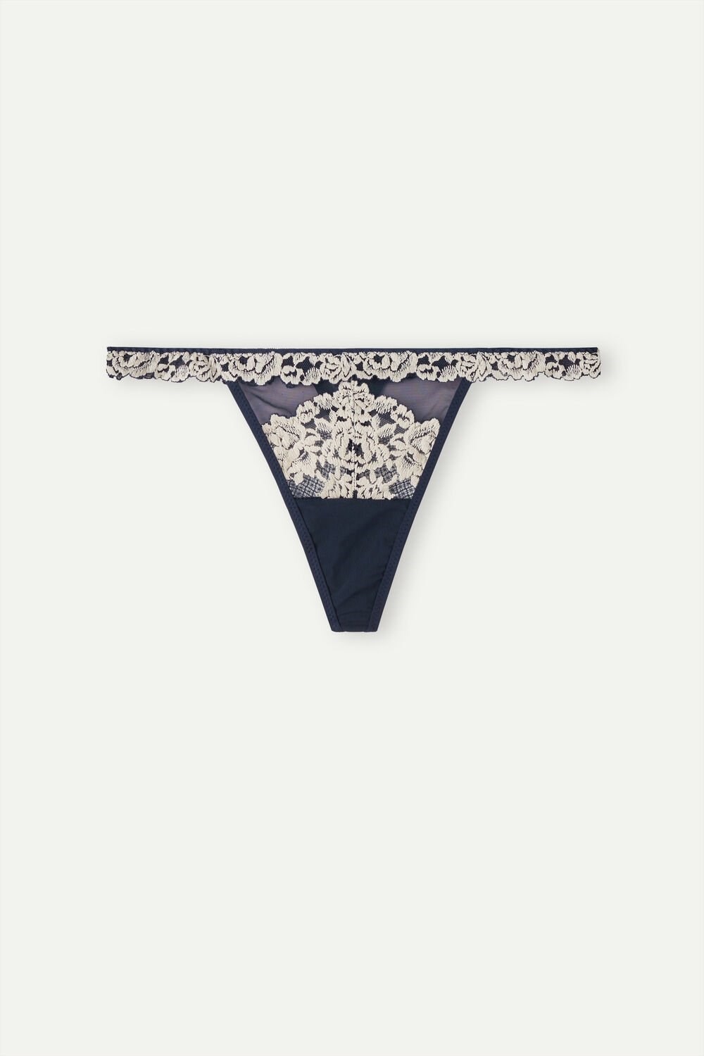 Intimissimi Pretty Flowers String String Blauw Diepblauw | LJSGU1035