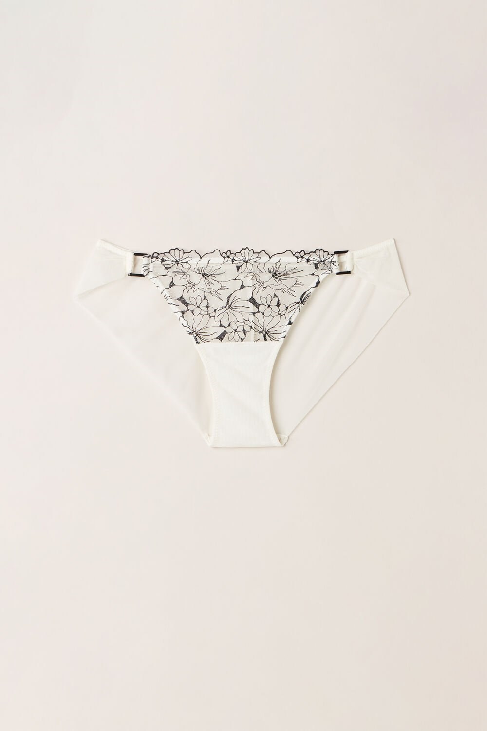 Intimissimi Pure Joy Panties Wit Zwart | RMXKA1802