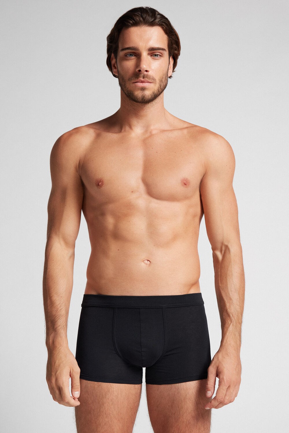 Intimissimi Push-up Boxers in Stretch Katoenen Zwart | GNOIZ3527