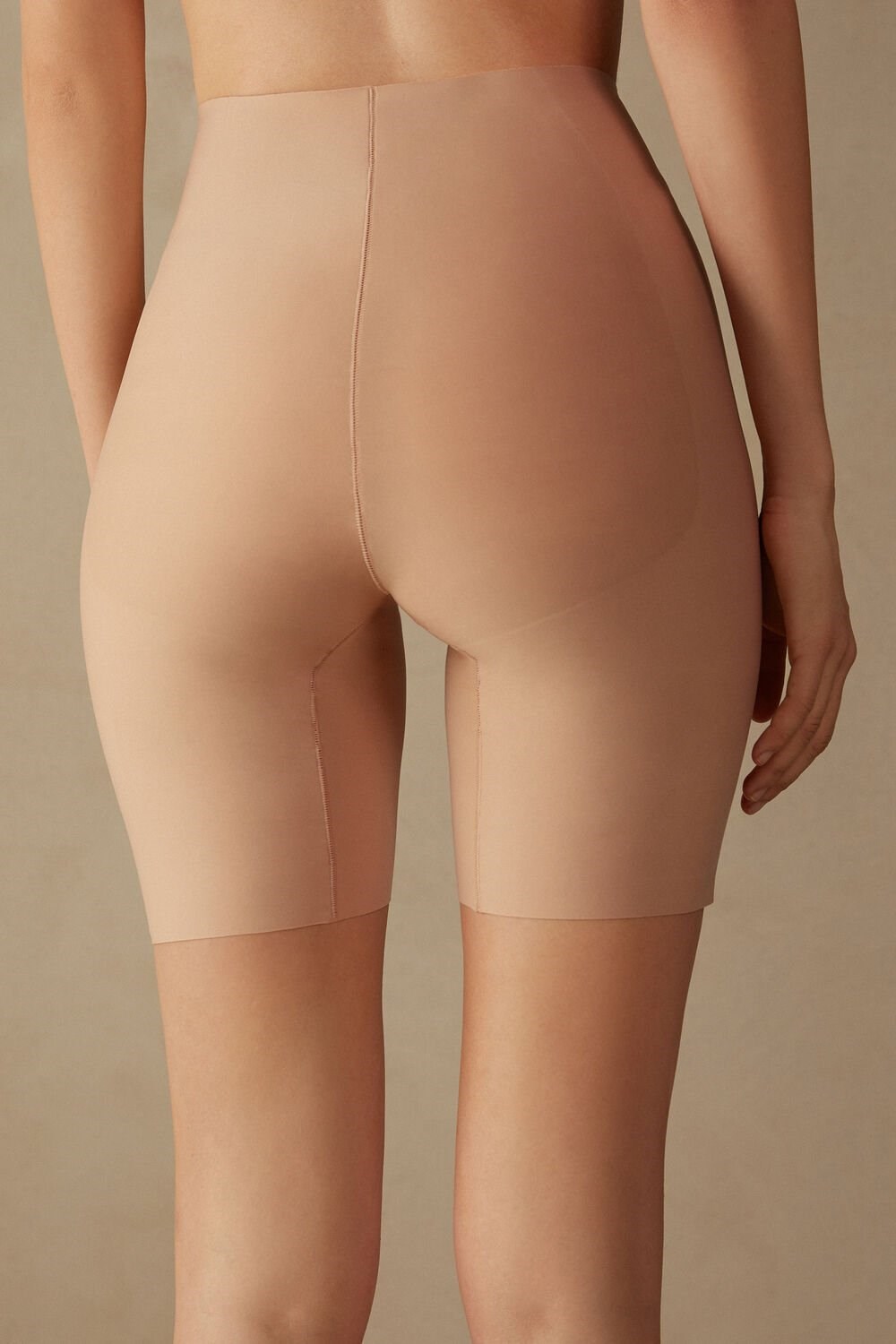 Intimissimi Raw-Cut Microfiber Shorts Beige | DNWJV0365