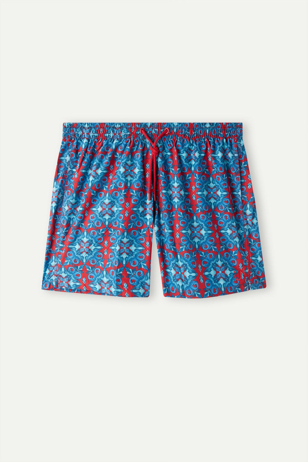 Intimissimi Red Moroccan Print Swim Trunks Blauw Rood | IDPFE8260