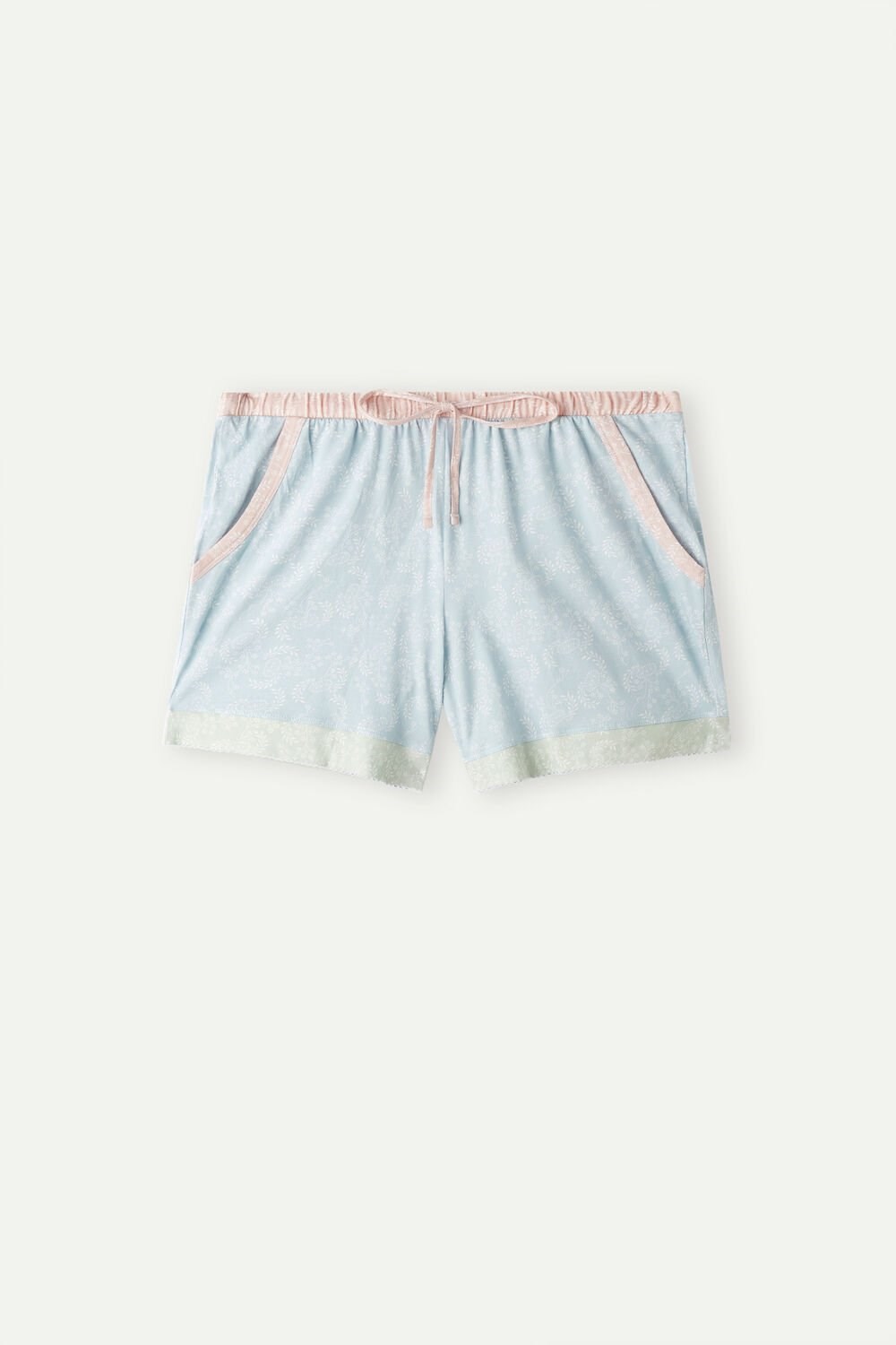 Intimissimi Romantic Cashmere Katoenen Shorts Lichtblauw | ROCJE8521