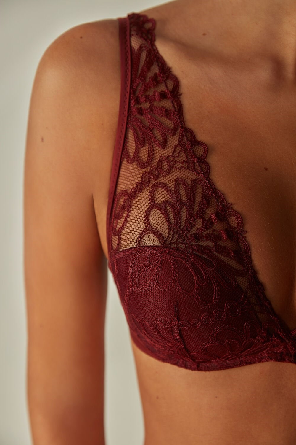 Intimissimi Romantic Life Giorgia Balconette Bra Rood Donkerrood | KLYFE0215