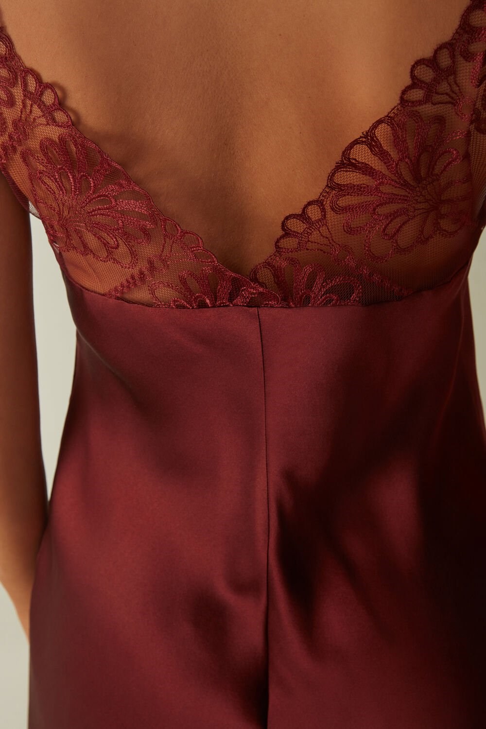 Intimissimi Romantic Life Silk Chemise Rood Donkerrood | YVINW2654