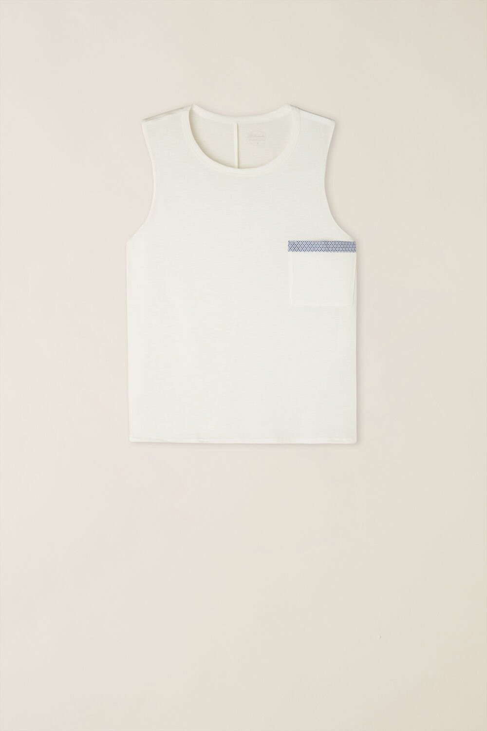 Intimissimi Santorini View Tank Top in Supima® Ultrafresh Katoenen Wit | GPHCM7204