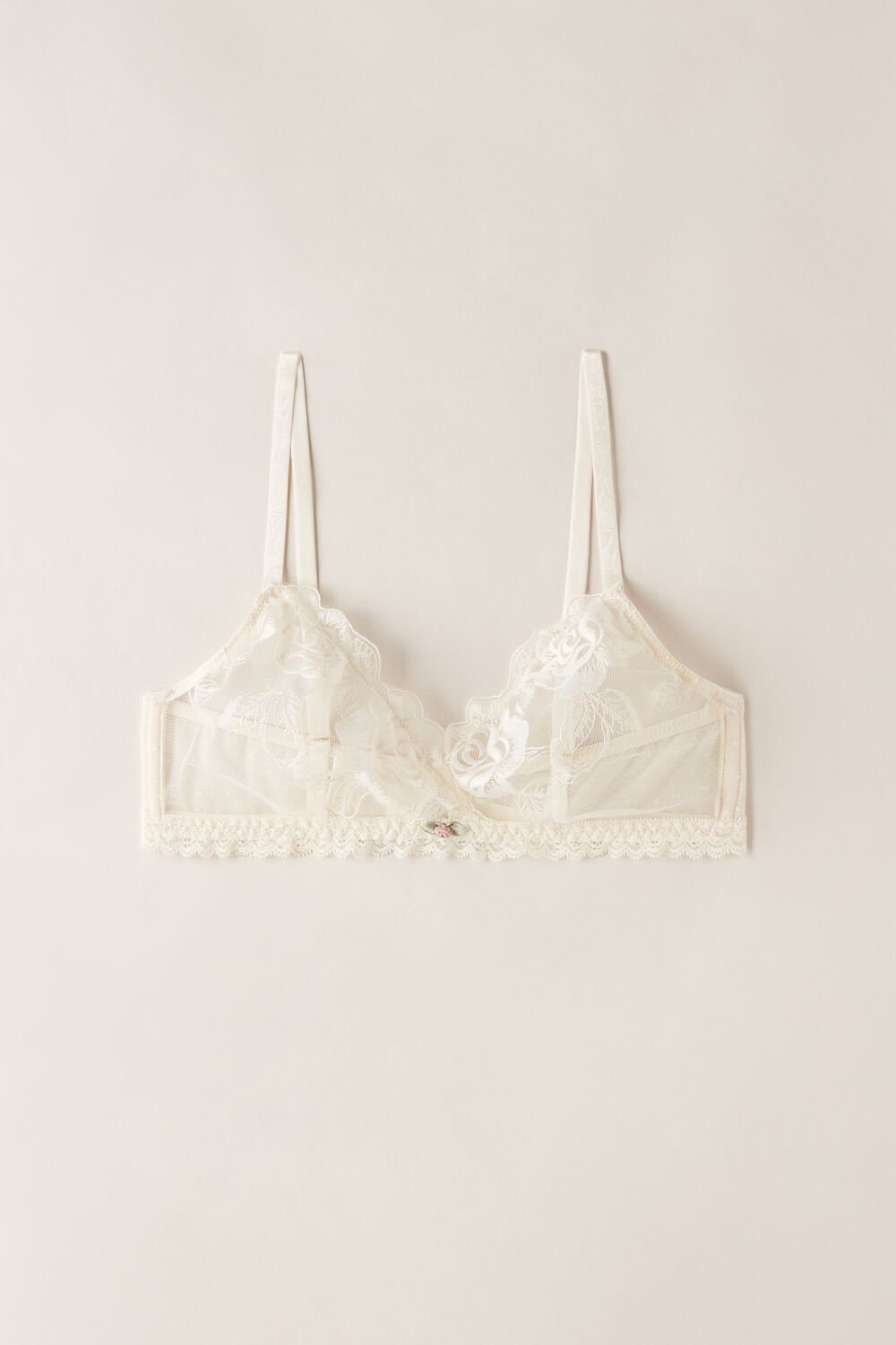 Intimissimi Scent of Roses Emma Triangle Bra Natural - 612i - Vanilla Ivory | TJHEW5372