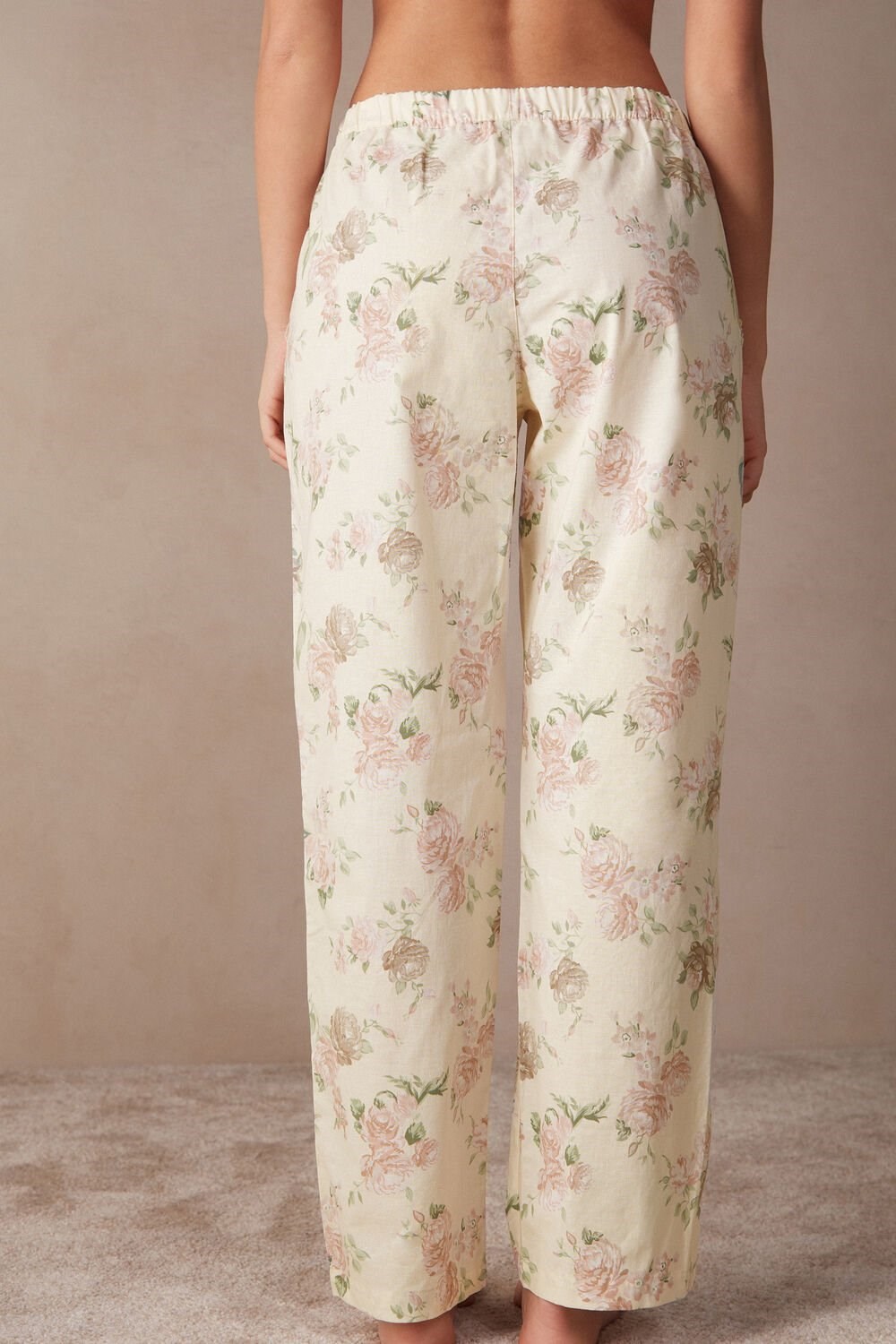 Intimissimi Scent of Roses Full Length Katoenen Cloth Pants Print - 205j - Scent Of Roses Print | PLNUW7824