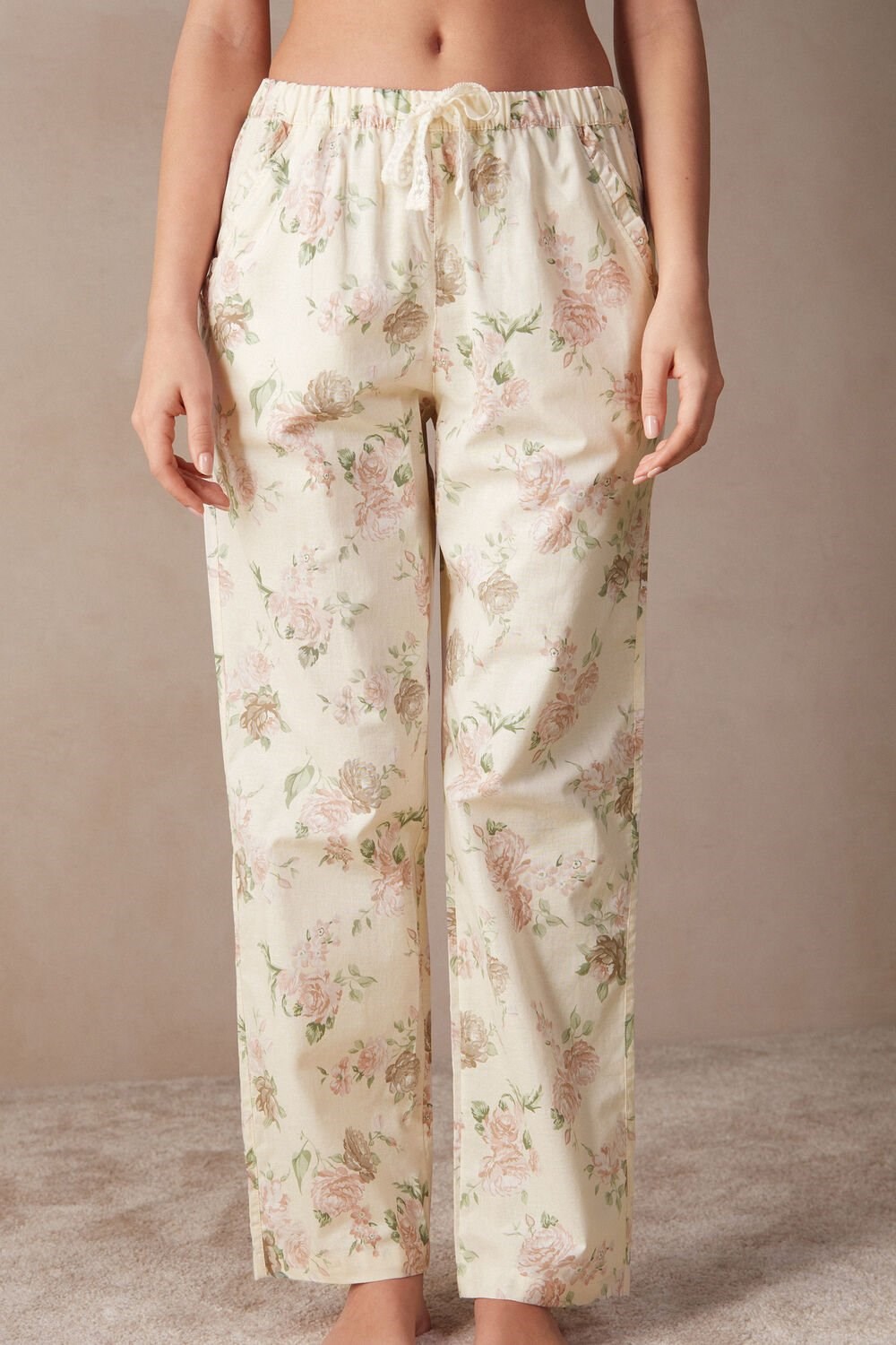 Intimissimi Scent of Roses Full Length Katoenen Cloth Pants Print - 205j - Scent Of Roses Print | PLNUW7824