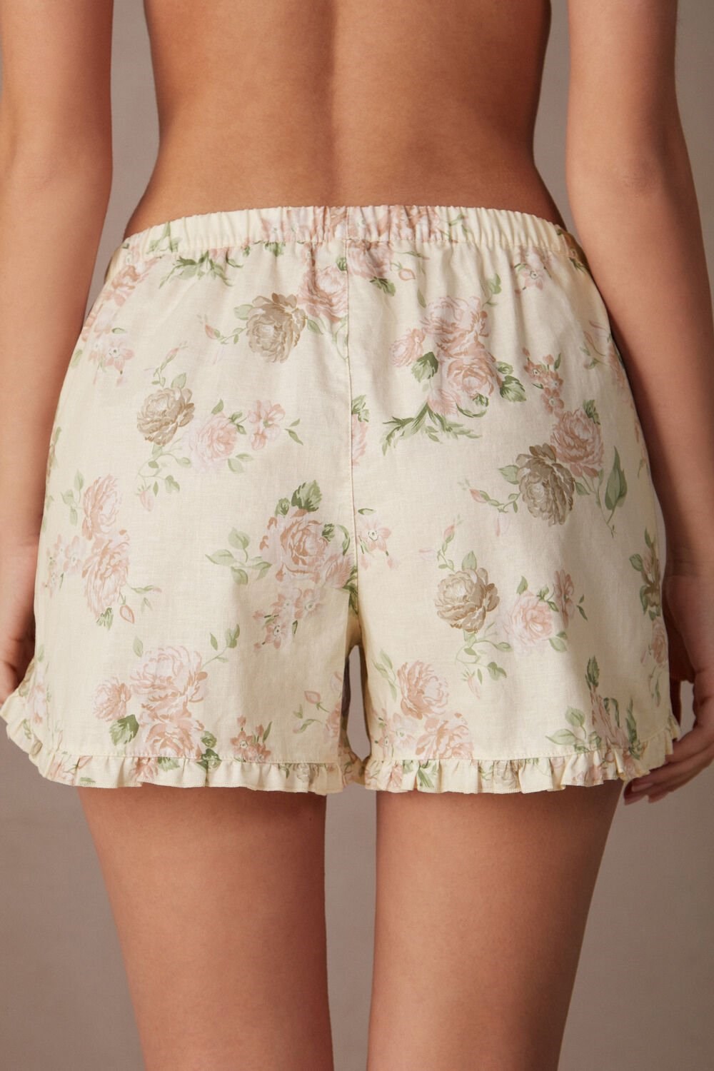 Intimissimi Scent of Roses Katoenen Cloth Shorts Print - 205j - Scent Of Roses Print | JTSLI8124