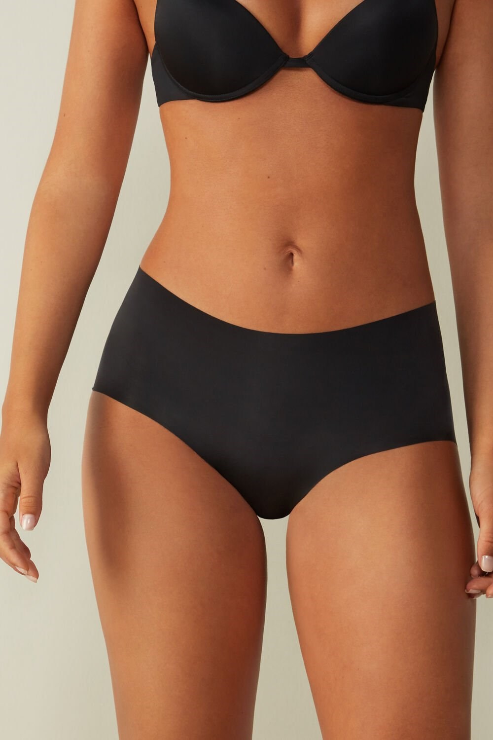 Intimissimi Seamless Microfiber Hipster Zwart Zwart | WYCVK2786