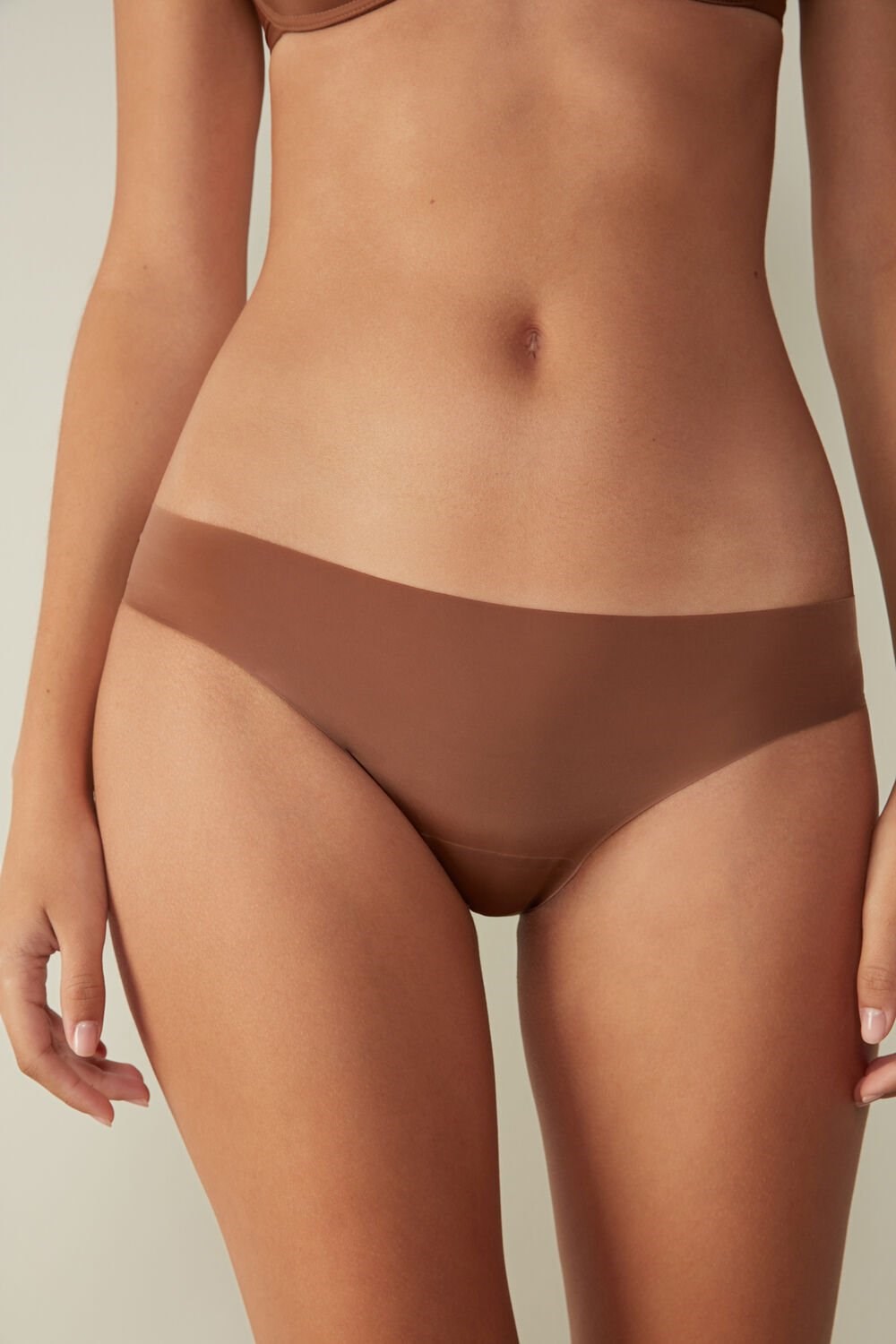 Intimissimi Seamless Microfiber Panties Donkerbeige | ZEGXS6349