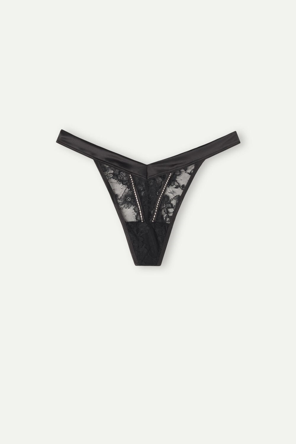 Intimissimi Shine High Like Stars ‘80s Stijl String Zwart Zwart | AZMGI3607