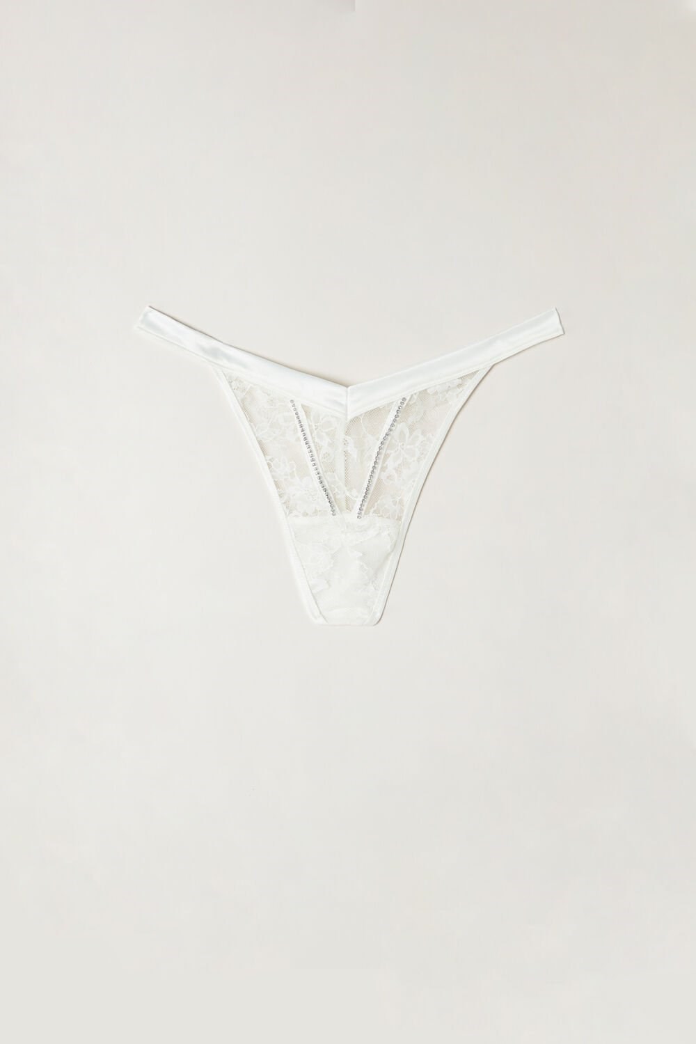 Intimissimi Shine High Like Stars ‘80s Stijl String Wit | JQDMN2308