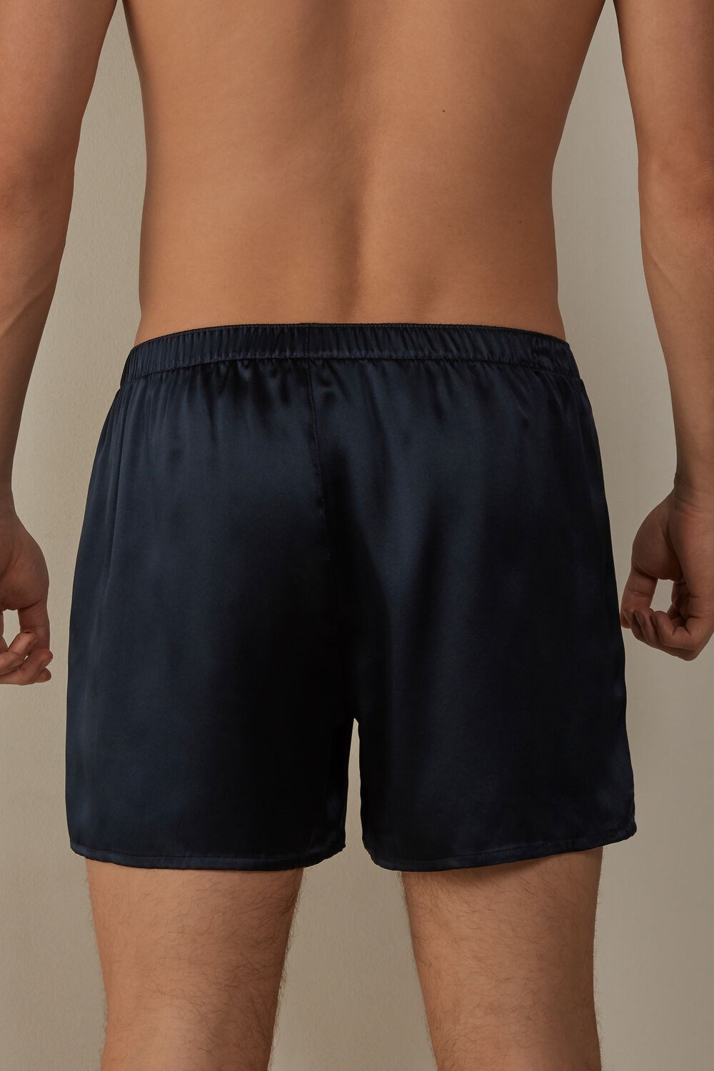 Intimissimi Silk Boxers Blauw Blauw | FIXQZ8973