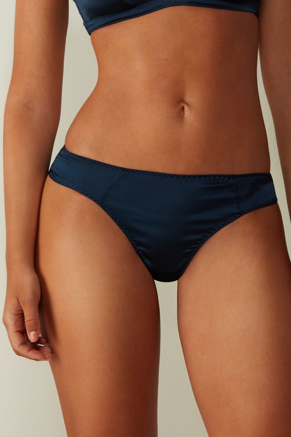 Intimissimi Silk Cheeky Briefs Blauw Blauw | TBEZW9038