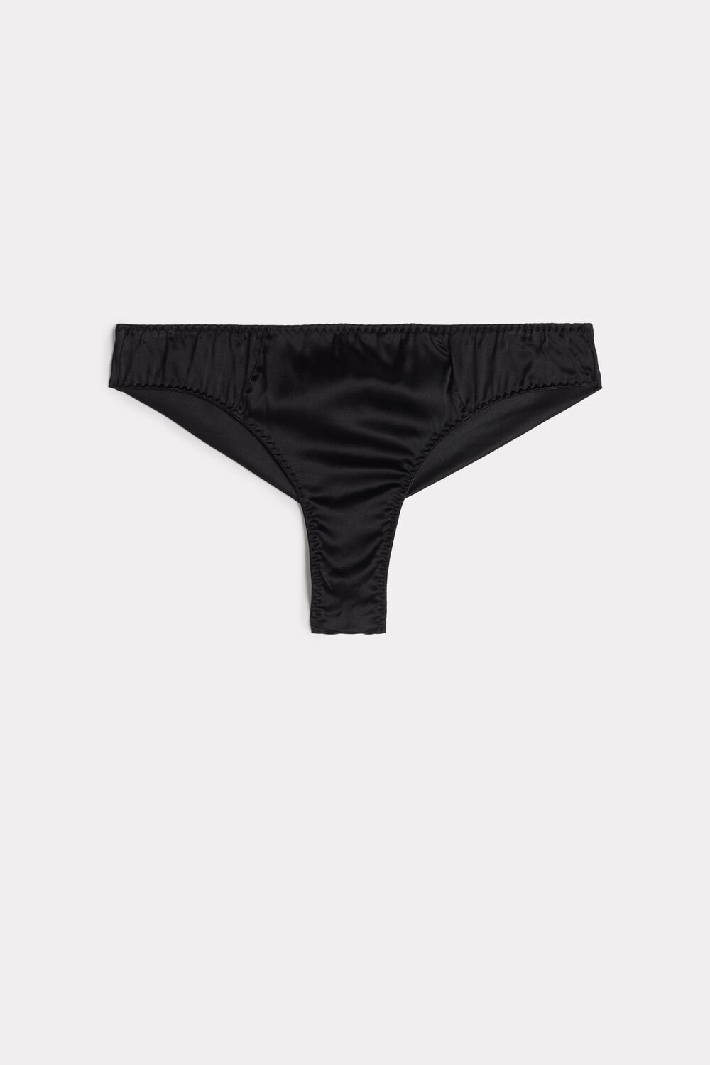 Intimissimi Silk Cheeky Briefs Zwart Zwart | LTXWK8041