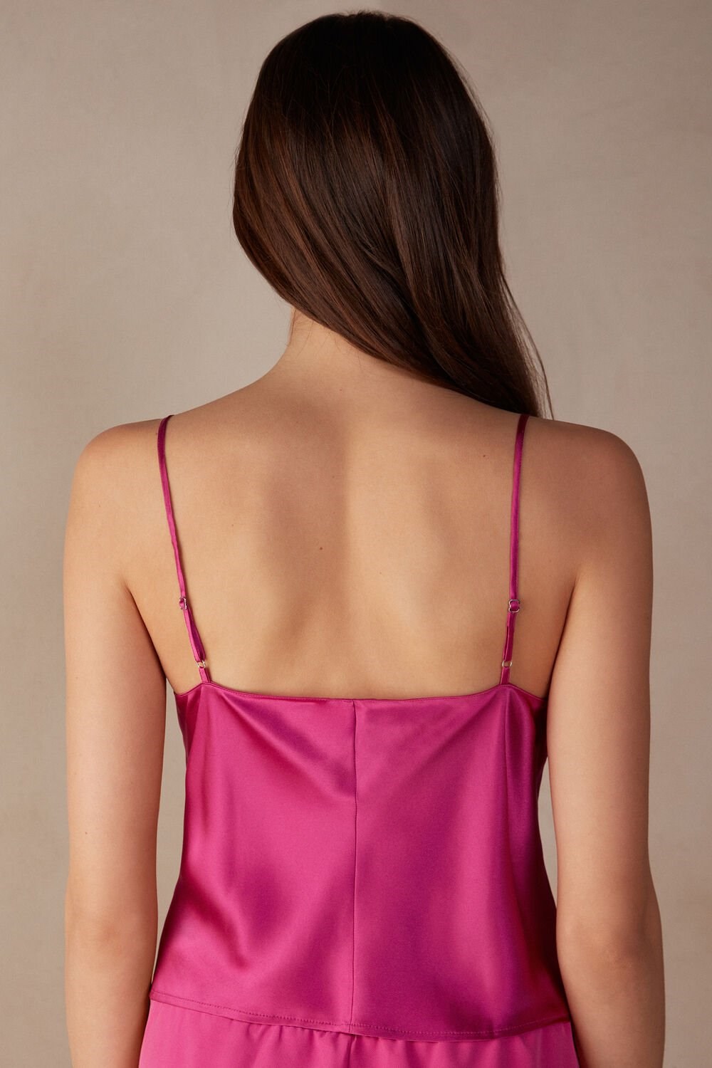 Intimissimi Silk Crop Camisole Roze Roze | FTRWX2194