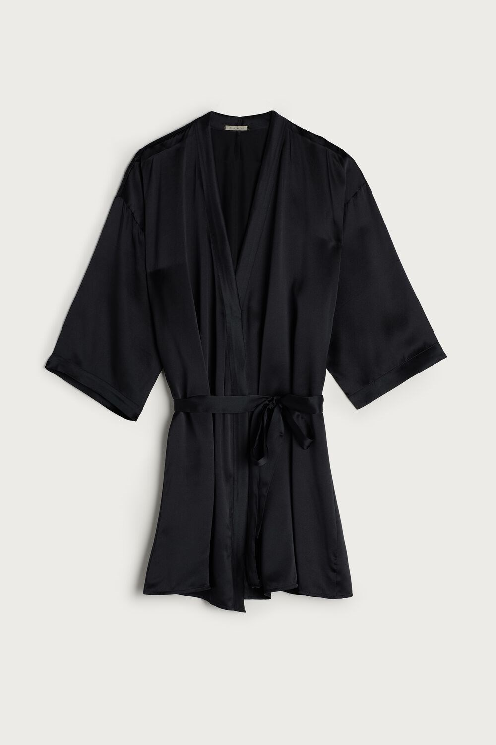 Intimissimi Silk Kimono Zwart Zwart | OQLMU2705