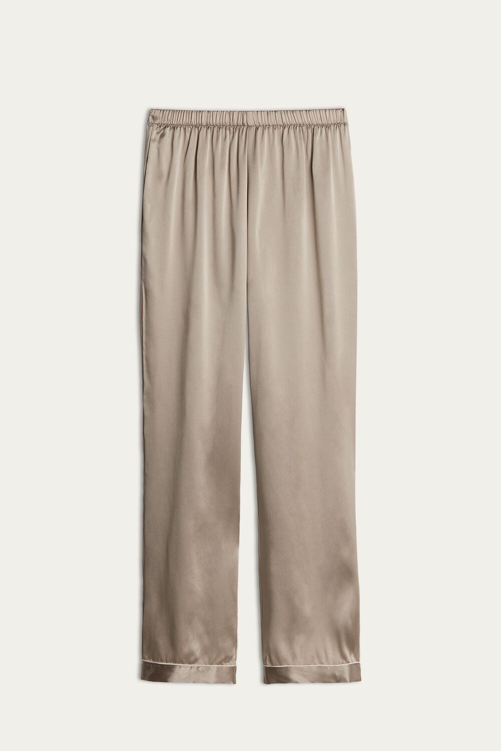 Intimissimi Silk Satin Pajama Pants Beige | VAXKJ3752