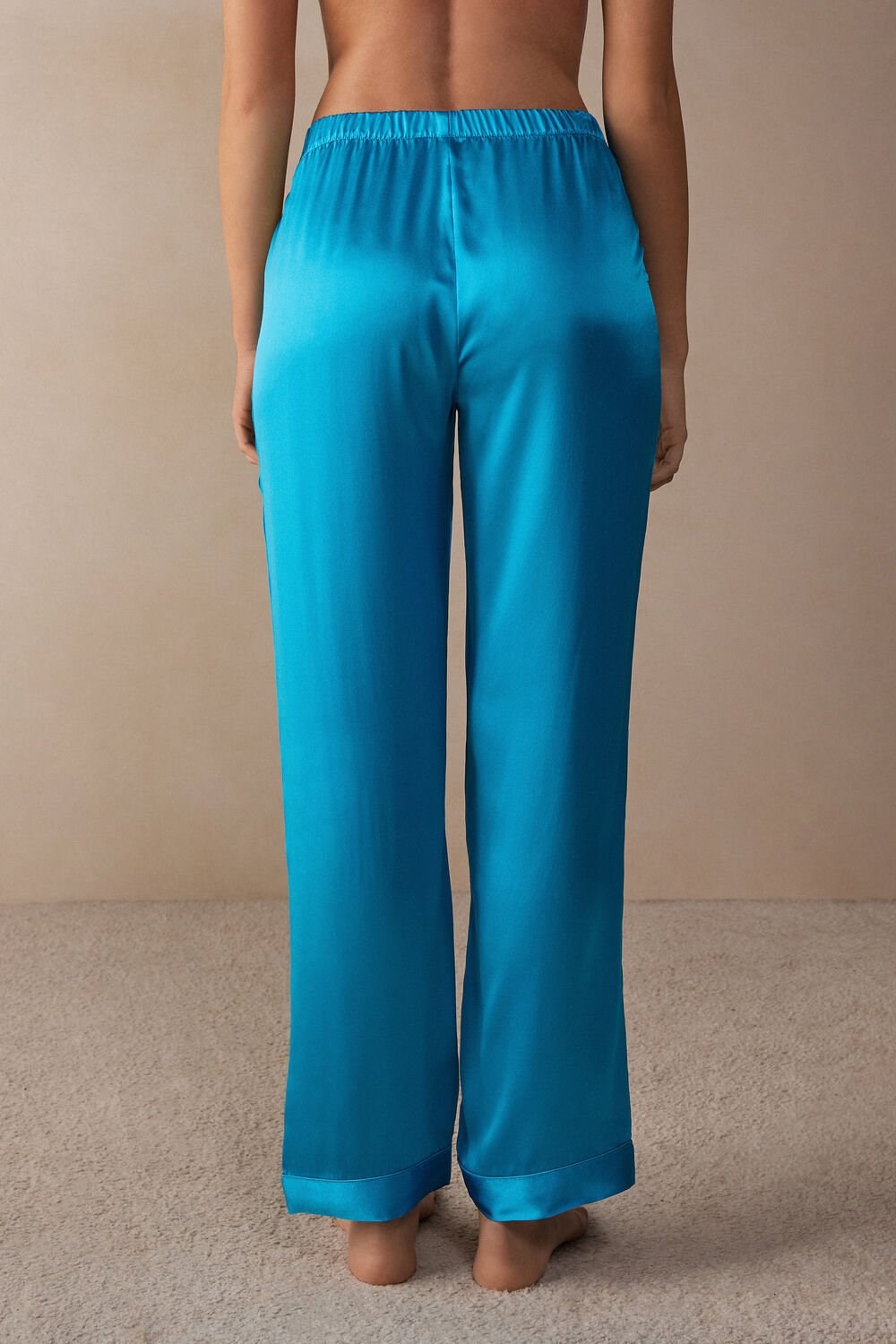 Intimissimi Silk Satin Pajama Pants Blauw Turquoise | FUCDM1973