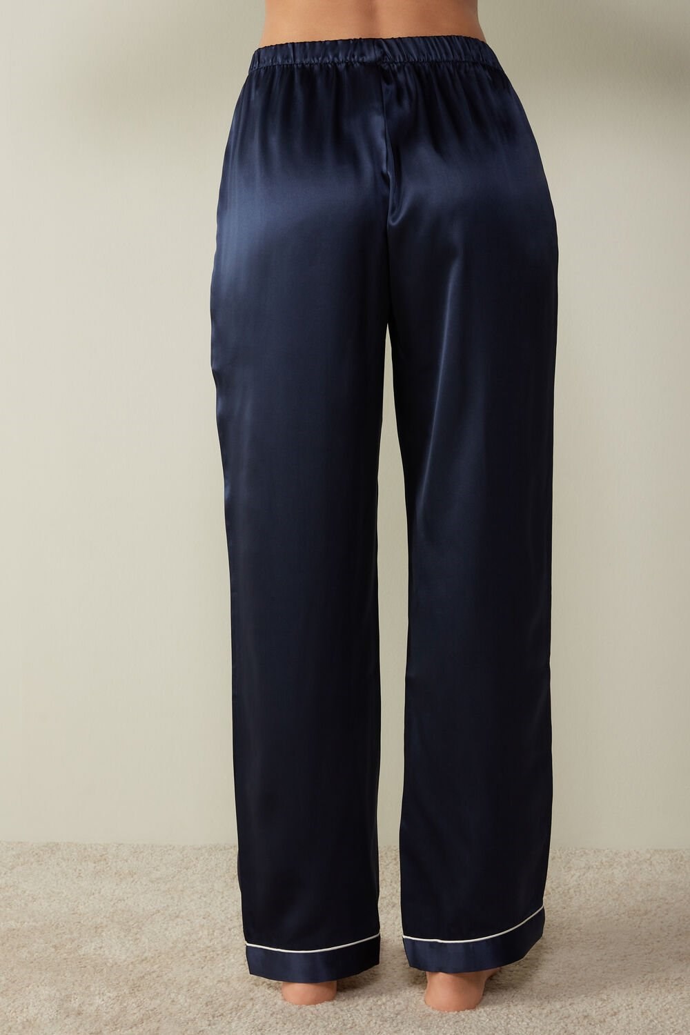 Intimissimi Silk Satin Pajama Pants Blauw Blauw | RFBMA5489