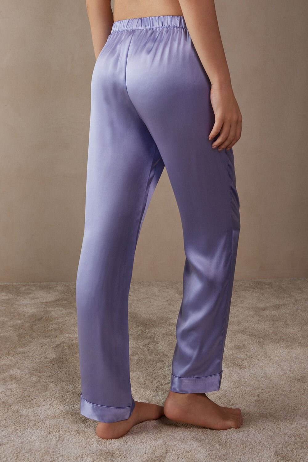 Intimissimi Silk Satin Pajama Pants Lavendel | ZJPDR1485