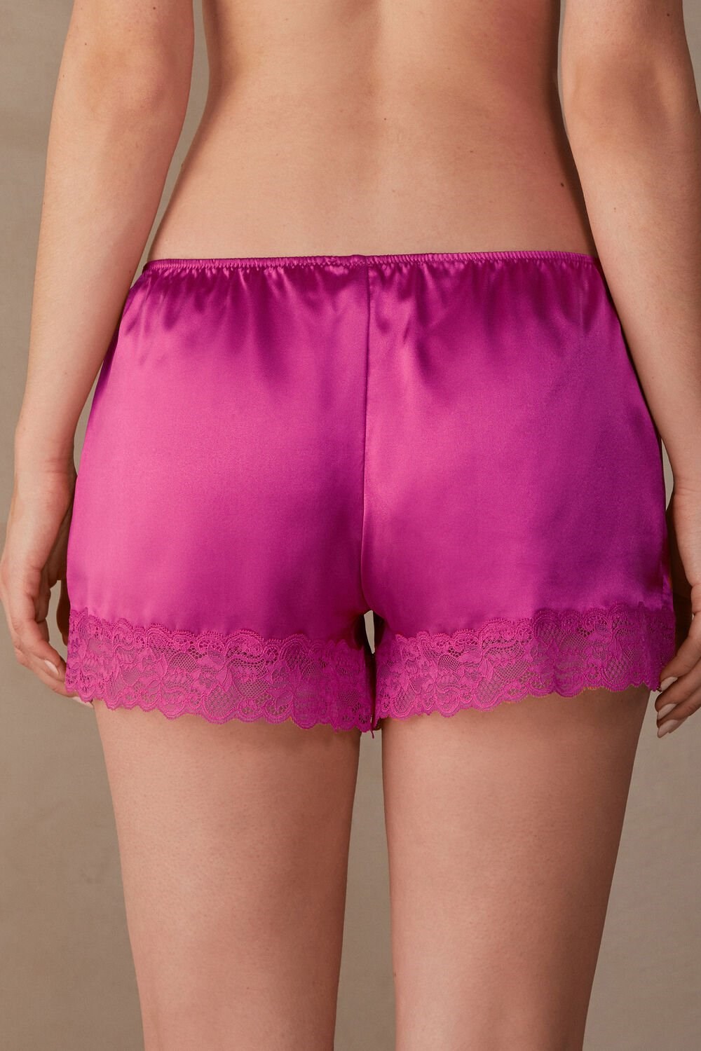 Intimissimi Silk Shorts Roze Roze | AXDGH8269