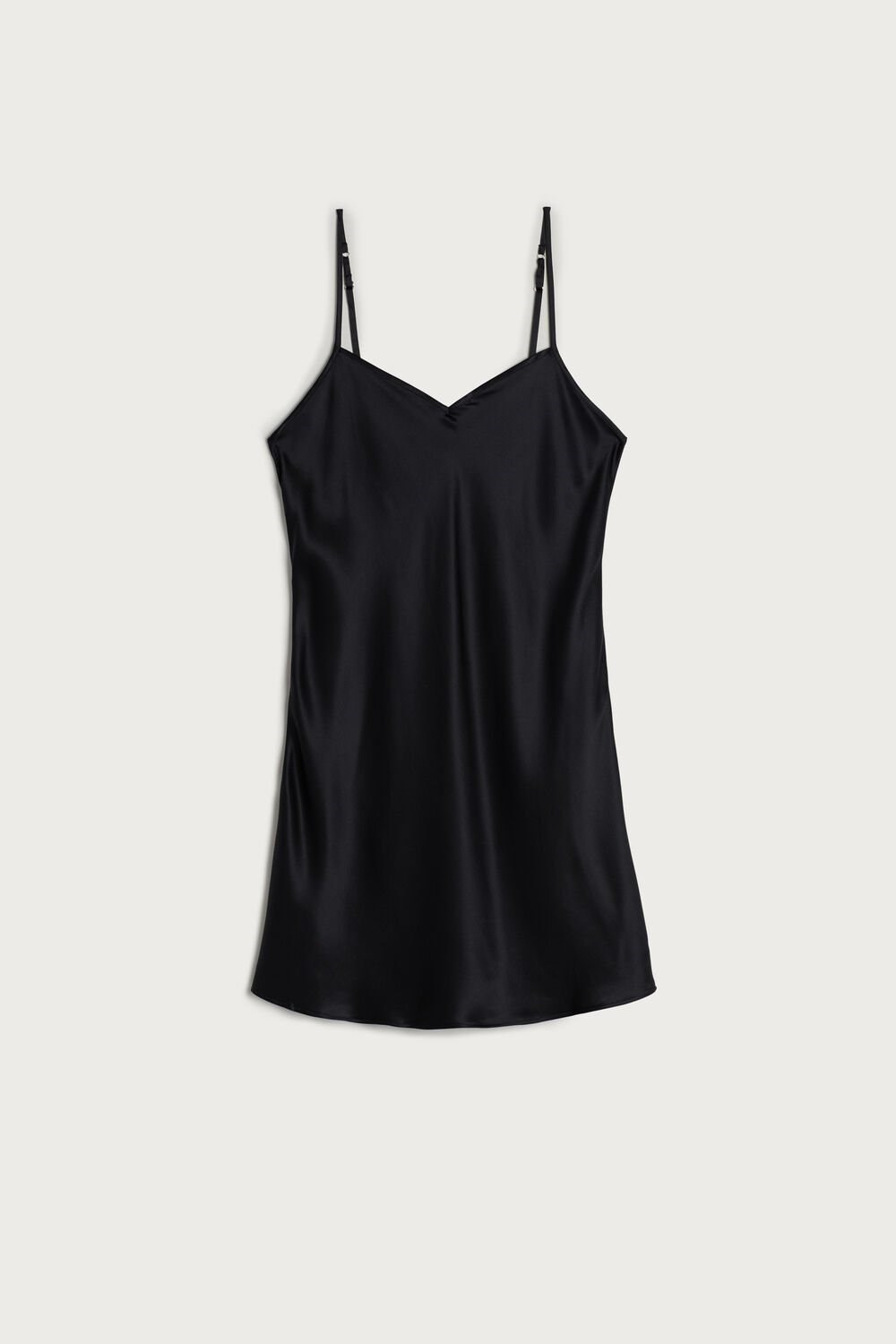 Intimissimi Silk Slip Zwart Zwart | SHCDE0395