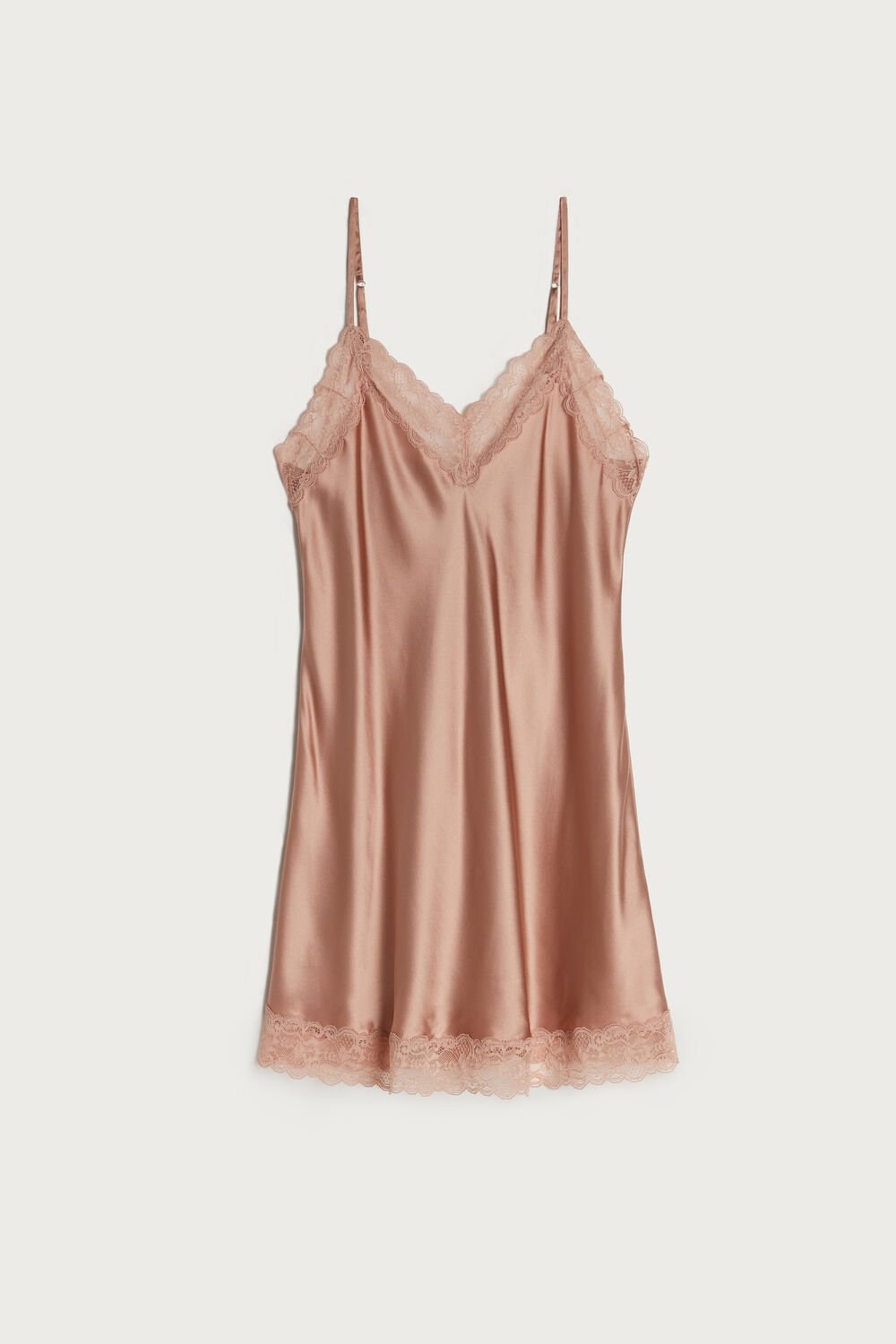 Intimissimi Silk Slip with Kanten Insert Detail Roze | WYJQL4615