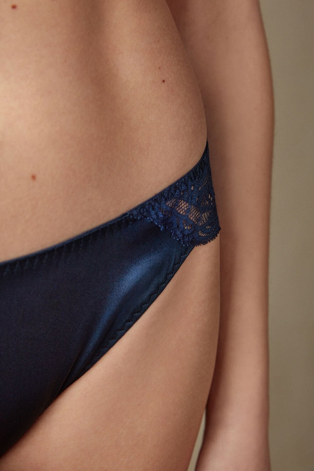 Intimissimi Silk and Kanten Briefs Blauw Blauw | HRCUZ0592