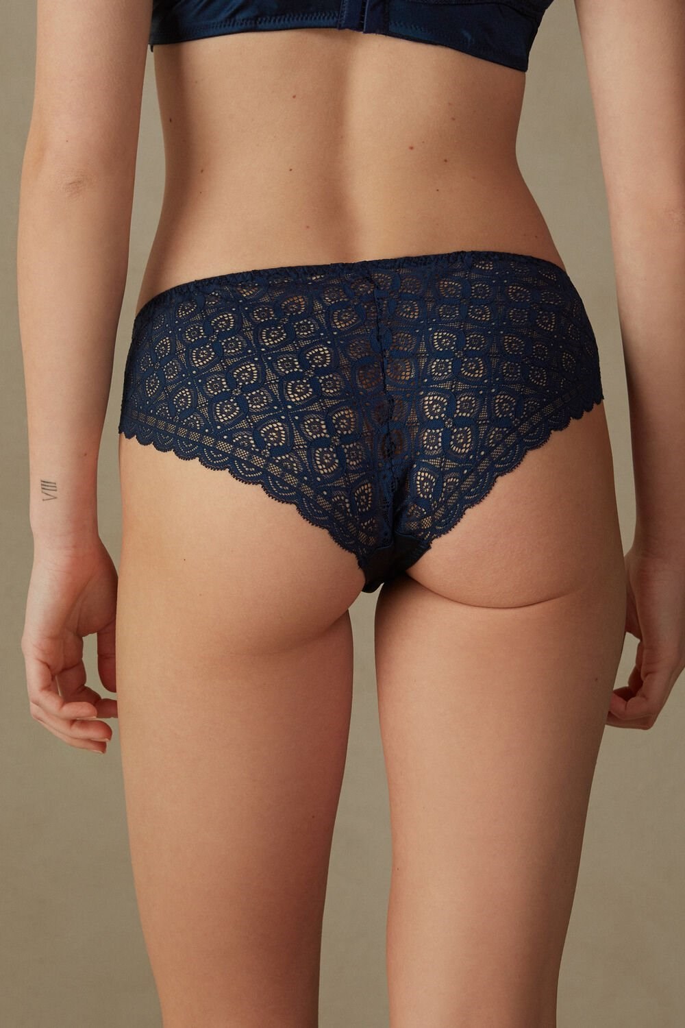 Intimissimi Silk and Kanten Briefs Blauw Blauw | HRCUZ0592