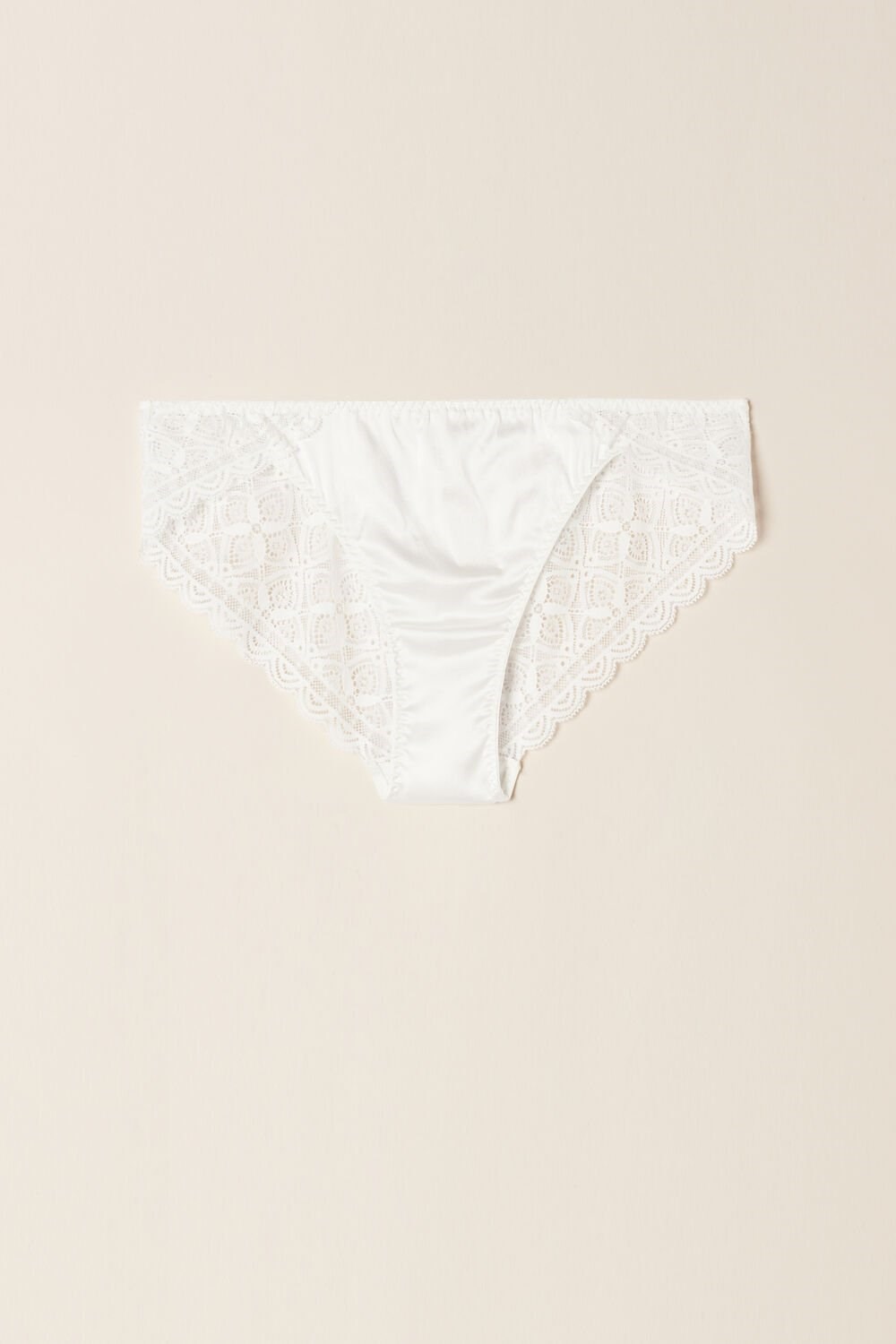 Intimissimi Silk and Kanten Briefs Wit | KOELQ2097