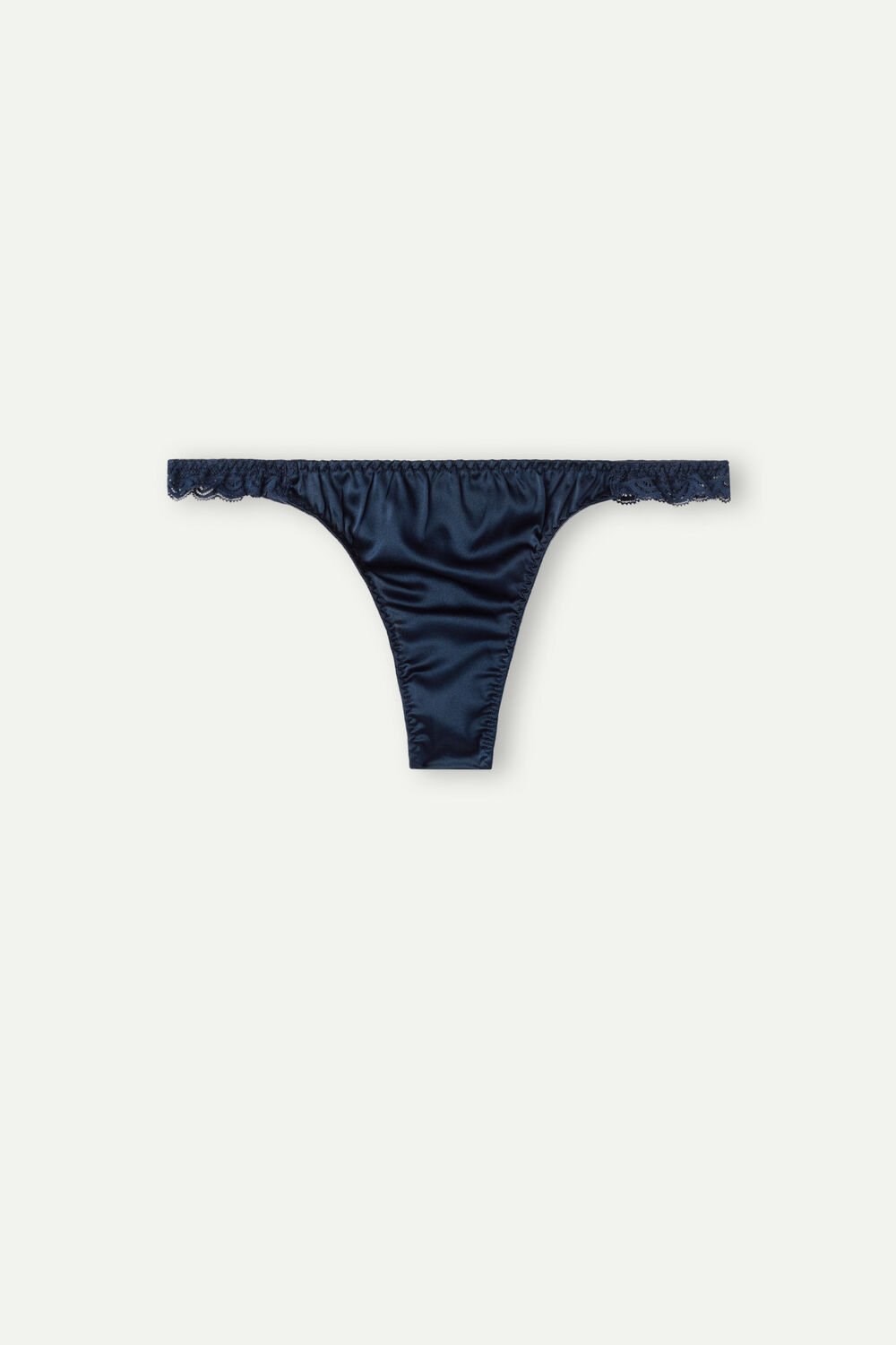 Intimissimi Silk and Kanten G-String Blauw Blauw | RLNZA7906