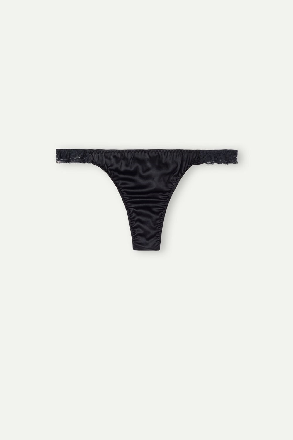 Intimissimi Silk and Kanten G-String Zwart Zwart | ZGWJT6082