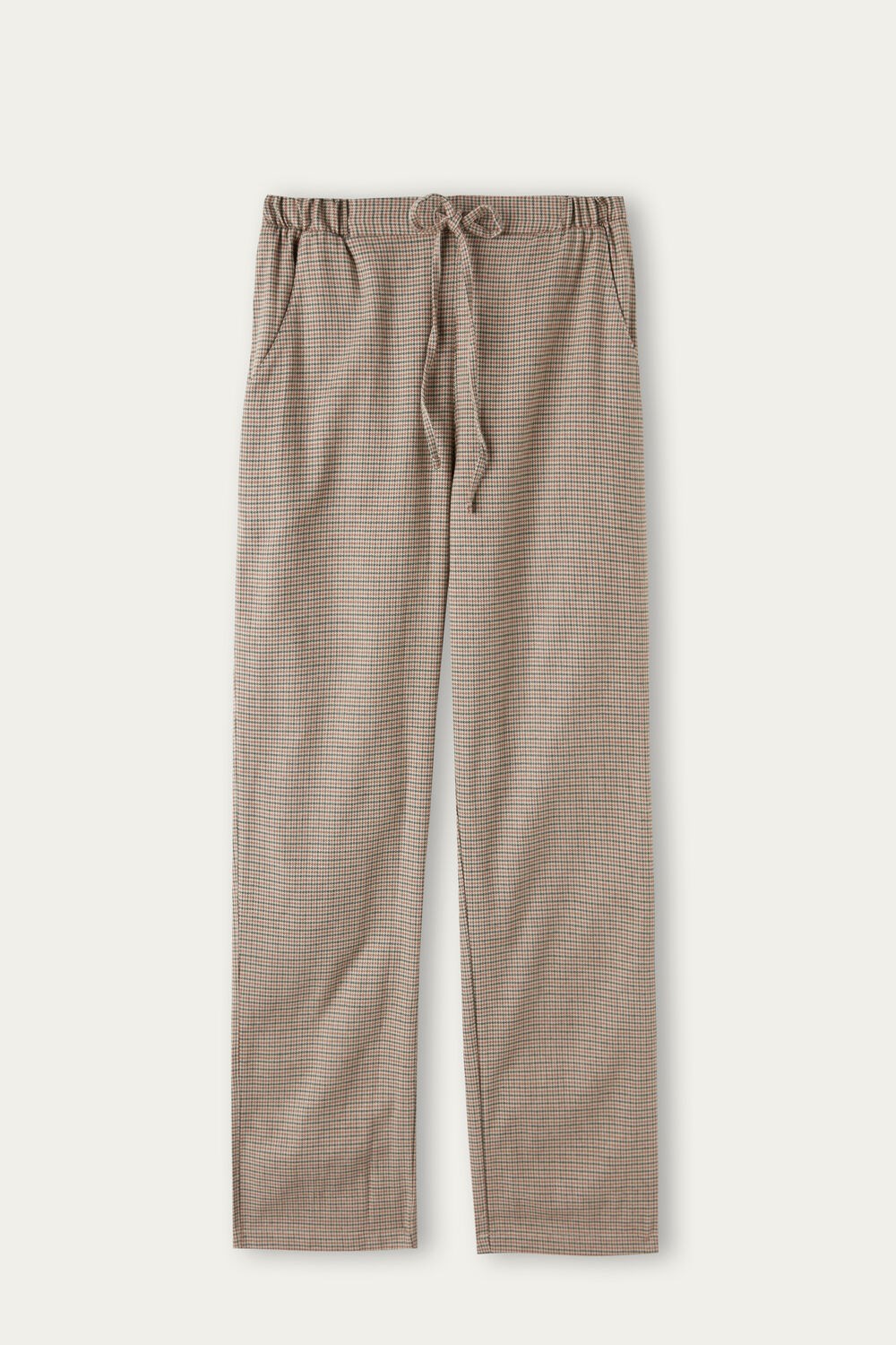 Intimissimi Slow and Cozy Brushed Cloth Pants Natural - 156j - Pied De Poule V.De | DBROT8259