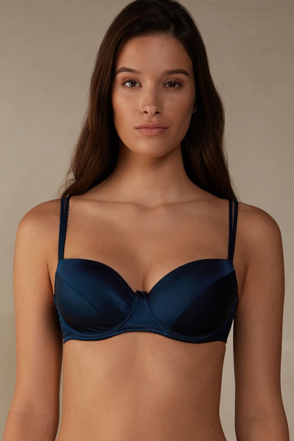 Intimissimi Sofia Balconette Bra in Silk Blauw Blauw | KIWRB9345