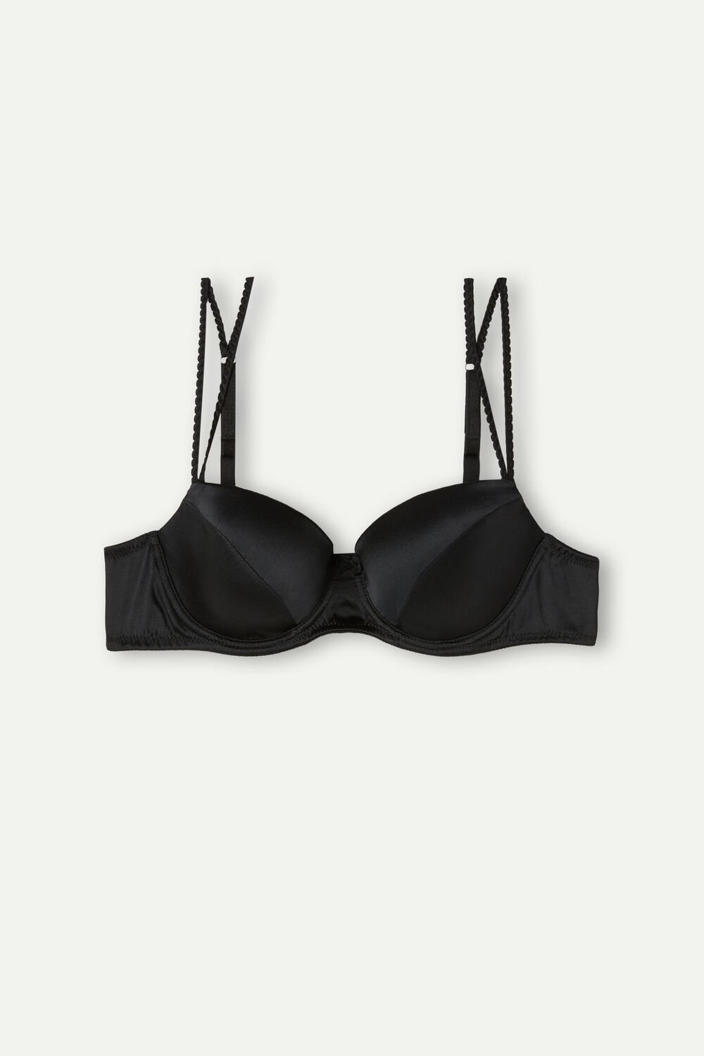 Intimissimi Sofia Balconette Bra in Silk Zwart Zwart | QYKDG2417