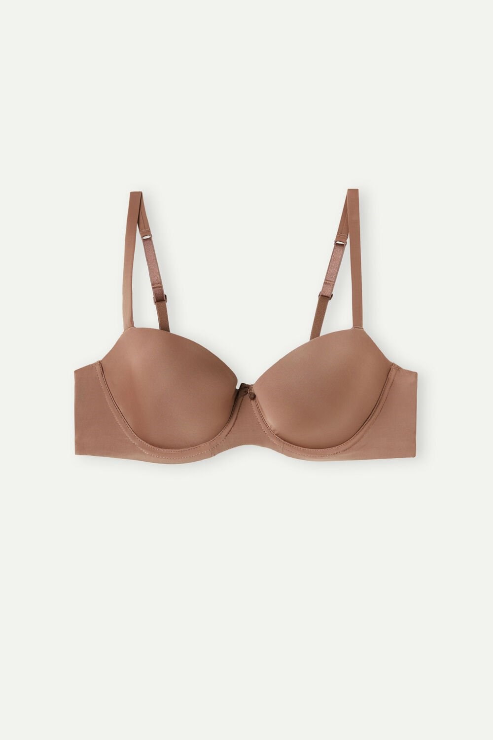 Intimissimi Sofia Balconette Bra in Ultralight Microfiber Donkerbeige | RIAEQ1095