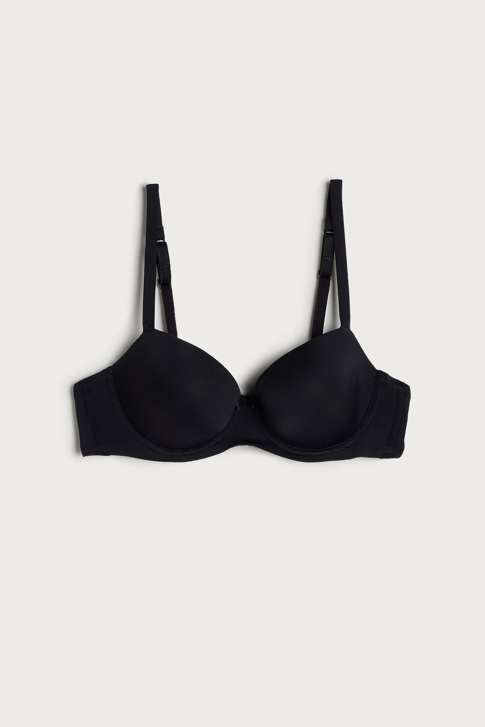 Intimissimi Sofia Microfiber Gewatteerd Balconette Bra Zwart Zwart | WKXYO7528